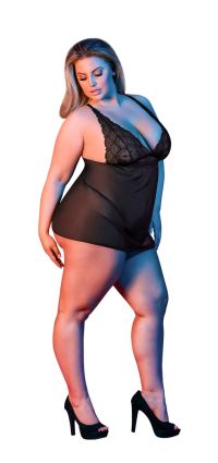 Magic Silk Babydoll z Open Back i Metal Sliders, zdjęcie 6