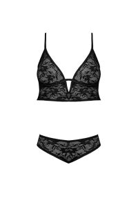 Magic Silk Bralette med tråd och nyckelhålstrosor, svart, bild 4