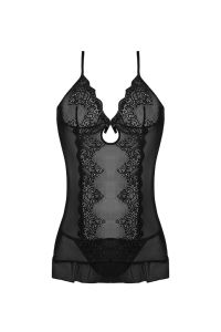 Magic Silk Halter Chemise Nyckelgrep Volang, bild 4