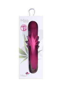 Maiatoys Maui Rechargeable Pot Leaf Rabbit Vibrator, Bendable, picture 2