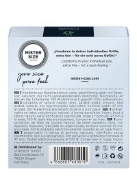 Mister Size Pure Feel kondomit 47mm 3 kpl, kuva 2
