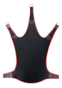 Mr. Sling Fünf-Punkt Leder Sling mit Rot Piping
