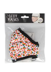 Masks by Shots Heart Pattern Fashion Face Mask, picture 2