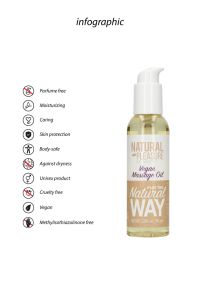 Olio da Massaggio Corpo Vegano Natural Pleasure 150 ml, immagine 2
