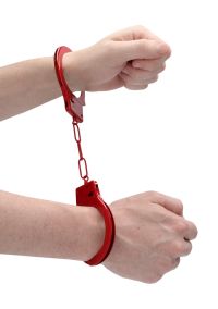 Ouch! Anfänger Metall-Handschellen Rot, Bild 6