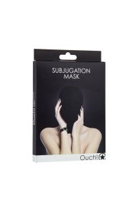 Ouch! Subjugation Mask with Back Zipper, Shiny, picture 2