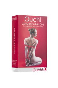 Ouch! Japanese Mini Rope, 1.5 Metres Red Bondage, picture 2