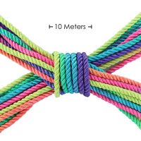 Ouch! mehrfarbiges Bondageseil aus Polyester, 10 m, Bild 2
