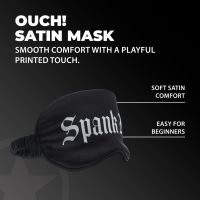 Ouch! Spank Me Printed Satin Blindfold, zdjęcie 4