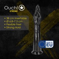 Ouch! Helping Hand realistisk fistingdildo 38 cm svart, bild 5