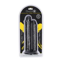Ouch! Double Titan realistisk dildo 24 cm svart, bild 2