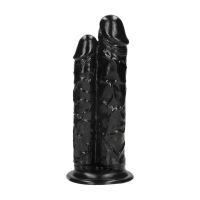 Ouch! Double Titan realistisk dildo 24 cm svart, bild 4