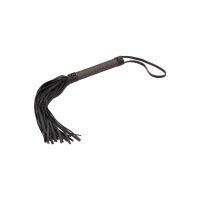 Ouch! Titanium Flogger mit Holzgriff