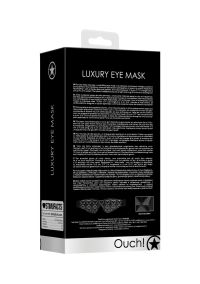 Ouch! Diamant Muster Auge-Maske Kunstleder Schwarz, Bild 3