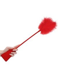 Crop avec pointe plume Ouch! cuir rouge, photo 3
