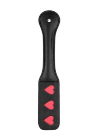 Paddle Ouch! motif HEARTS cuir cousu
