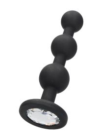 Ouch! Silicone Beaded Diamond Plug Black