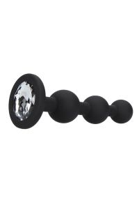 Ouch! Silicone Beaded Diamond Plug Black, picture 3