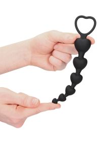 Ouch Anal Heart Beads silikooniketju anaalihelmet, kuva 6