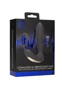 Ouch! E-stim Vibrating Plug with Integrated Ring, picture 2