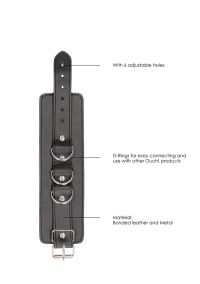 Ouch! Bonded Leder Dual-Zweck Fessel-Fesseln mit D-Ring, Bild 5