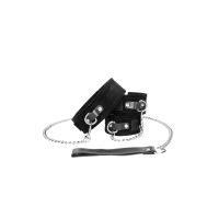 Ouch! Velcro Collar with Chain Leash and Cuffs, picture 4