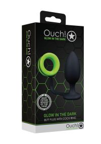 Ouch! Plug Anal Glow Combo Anel de Pênis, imagem 2