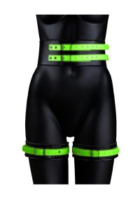Ouch Glow Dark Thigh Cuff Wrist Restraint Set, picture 4