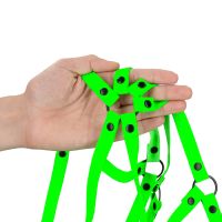 Ouch! Full-Coverage Glow Harness Fluorescent S/M, Glow in the Dark, picture 4