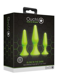 Ouch! Glow Anal-Stöpsel Set Leuchtstoff-im-Dunkeln, Bild 2