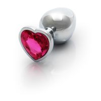 Ouch! Heart Gem Metal Plug Medium Pink, picture 6