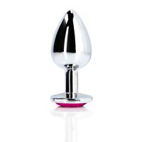 Ouch! Herz Gem Buttplug, Metall, Groß