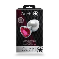 Ouch! Herz Gem Buttplug, Metall, Groß, Bild 3