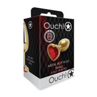 Plug Anal Heart Gem Ouch! Small Rubi, imagem 2