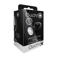 Ouch! Plug Anal Gema Redonda, Metal, Pequeno, imagem 2