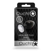 Ouch! Plug Anal Gema Redonda, Metal, Pequeno, imagem 3