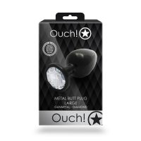 Ouch! Plug gemme rond grand gunmetal, photo 3