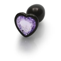 Ouch! Herz Gem Metal Plug Klein Amethyst, Bild 5