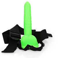 Strap-on creux strié brillant testicules Ouch!, photo 5