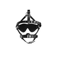 Ouch! Blindfold Kopf-Harness Solider Ball Knebel Schwarz, Bild 5