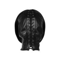 Ouch! Dual-Hood Bondage Mask z Zamkami, zdjęcie 5