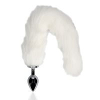 Ouch! Fox Tail Metalowy Plug Biały Czysty Wygląd, zdjęcie 4