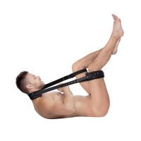 Ouch! Schwarz Gepolstert Oberschenkel Sling, Verstellbar Tiefe, Bild 4