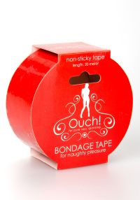 Ouch! Selbst-Kleb PVC Bondage-Tape Rot, Bild 2