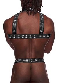 Male Power musta harness metallinasteilla, kuva 4