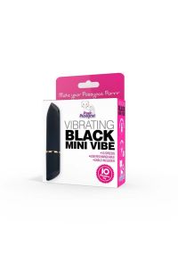 Pink Pussycat Mini Vibrator Lipstick Shaped Black