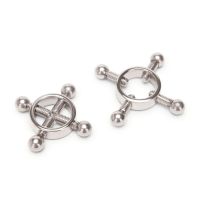 Prowler Red 4 Way Screw Nipple Clamp Silver Precise