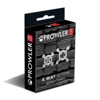 Prowler Red 4 Way Screw Nipple Clamp Silver Precise, picture 2