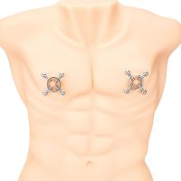 Prowler Red 4 Way Screw Nipple Clamp Silver Precise, picture 4