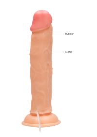 RealRock Vibrating Dildo with Veined Shaft, 23 cm, bild 6